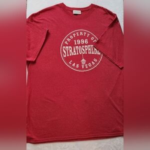 MV Sport Las Vegas Red Stratosphere SS T- Shirt size XXL Unisex Hotel Casino